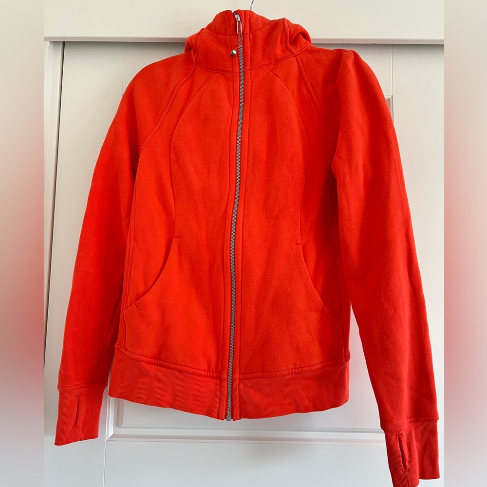 Lululemon Scuba Hoodie Light Red/Coral Size 8